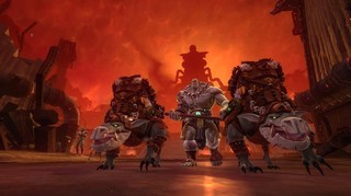 Персонаж Манфреда непорушно стоїть у віртуальному світі фантастичною багатокористувацької ігри 2014 року WildStar Online