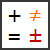 Нижній регістр - математичний знак «плюс-мінус» ( «±»)