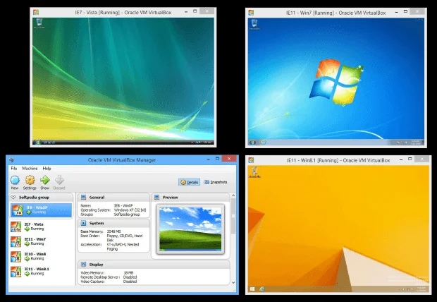 Запуск декількох віртуальних машин з різними версіями Windows