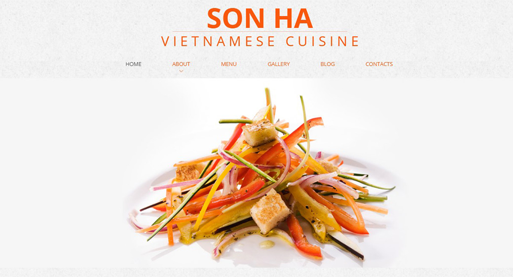 Шаблон сайту Vietnamese Cuisine