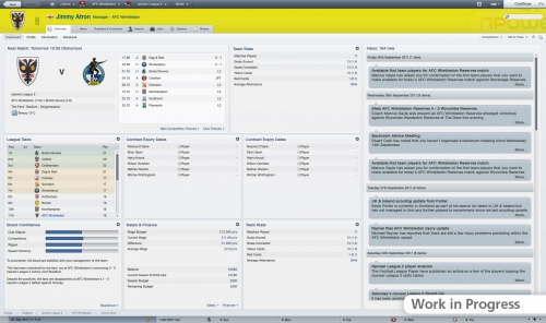 головний екран   Football Manager 2012