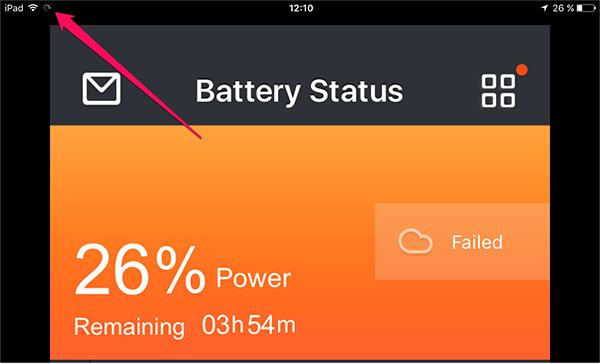 Запуск Battery Doctor і обов'язково дочекайтеся поки іконка завантаження в статусному рядку пропаде